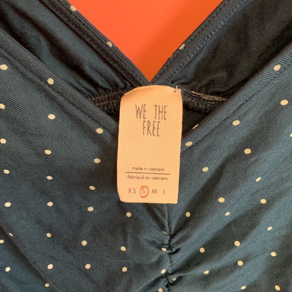 Free People what a babe bell sleeves polka dot top - Picture 4 of 6
